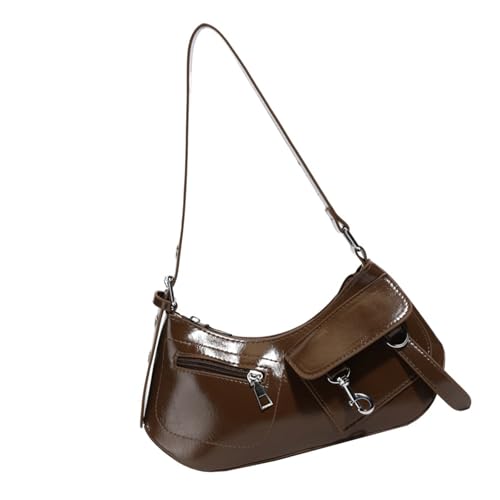 Haiki Moderne Frauen Lässige Achselhalterpraktikum Praktische PU Handtasche Funktioneller Speicherplatz Bequemer Umhängetaschen Frauen Achselbeutel von Haiki