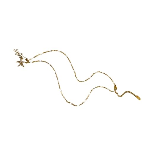 Haiki Moderne Halskette mit Seestern und Muscheln, mit Strass-Inlay und Öltropfen-Designs für modische Frauen, elegante Party-Halskette, Einheitsgröße, Wie beschrieben, Wie beschrieben Haiki Moderne Halskette mit Seestern und Muscheln, mit Strass-Inlay und Öltropfen-Designs für modische Frauen, elegante Party-Halskette, Einheitsgröße, Wie beschrieben, Wie beschrieben von Haiki