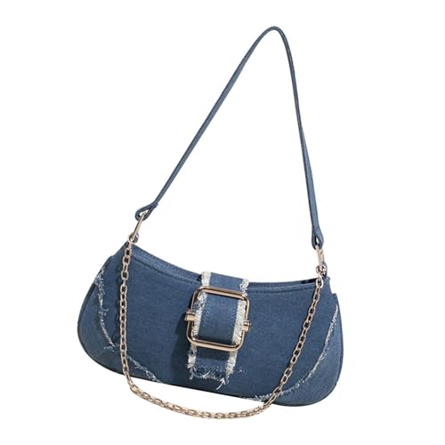 Haiki Trendy Jeans Satchel Handtasche Leichte Unterarmtasche Täglich Verwenden Praktische Umhängetaschen Mehrzweckabendsäcke Freizeitumhängentasche Täglich Gebrauch von Haiki