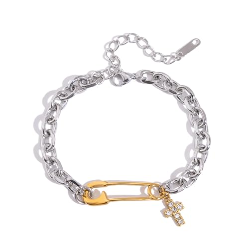 Haiki Vielseitiger Edelstahl Symbol Charm Armreif Mit Paperclip Link Und Mehrfarbigen Für Tägliche Party Vielseitige Kreuzungsklemmjuwely Für Den Täglichen Verschleiß Haiki Vielseitiger Edelstahl Symbol Charm Armreif Mit Paperclip Link Und Mehrfarbigen Für Tägliche Party Vielseitige Kreuzungsklemmjuwely Für Den Täglichen Verschleiß von Haiki