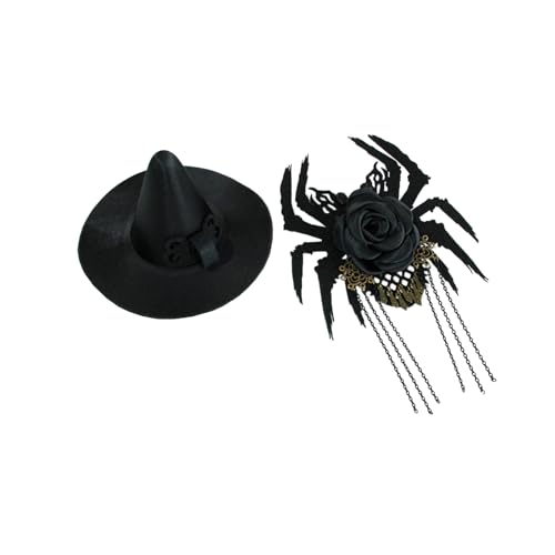 Halloween Spiders Haarnadel Für Teenager Gothic Witch Haare Clip Girls Haare Barrettes Seitenbon Clip Haarstyling Tool von Haiki