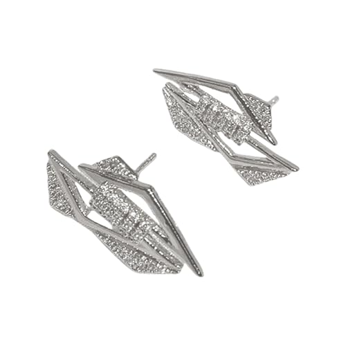 Handgefertigte Asymmetrische Kupferstollen Ohrringe Mit Zirkonakzenten Leichter Eleganter Schmuck Frauen Kupferbootohrringe von Haiki