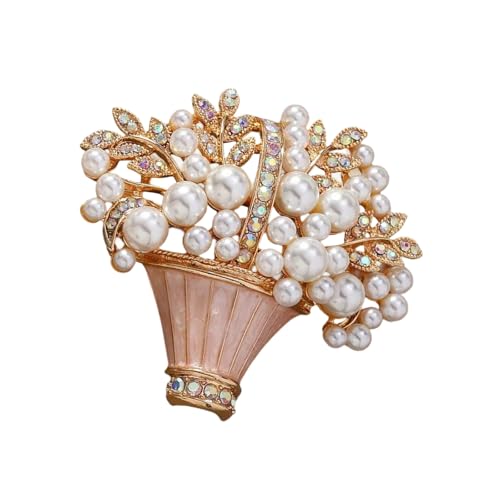 Handwerkliche Blaue Blumenkorb Brosche Allergie Resistent Legierung Schmuck Mit Verriegelungsnadel Für Outfits Taschen Und Kappen Glasierer Blumenkorb Brosche von Haiki