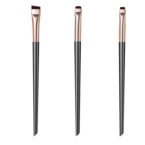 Hochwertiges Beauty Tool Set 3-teilig Eyeliner Augenbrauen Concealer Make Up Pinsel Für Perfekt Gemischte Looks Augenbrauenformung von Haiki