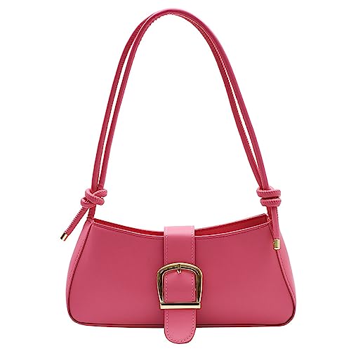 Lady Geldbeutel Einfache Mode Tragen Tasche Unterarmtasche Umhängetaschen Achselhöhle Handtasche Handtasche Feste Farbtaschen Mit Schnalle von Haiki