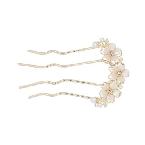 Luxuriöse Perlen Haarnadel Haarnadeln Mädchen Geburtstag Party Elegant Festzug Blume Kristall Mädchen Hochzeit Kostüm Kopfbedeckung Modische Perlen Haarnadel für den täglichen Gebrauch von Haiki