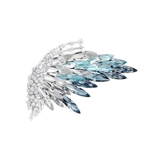 Metallic Butterfly Brosche Mit Gradientensteinen Sichern Klasammende Designs Tragbar Für Geschenkgerichte Trendy Retro Schmuck Mit Diamanten von Haiki