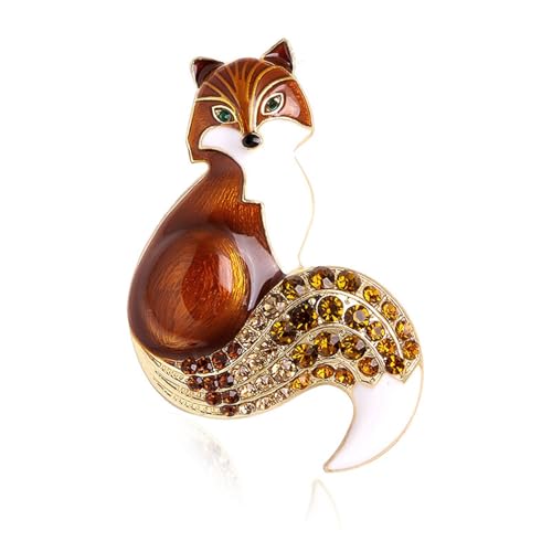 Mode Alloy Foxes Brosche Tierabzeichen Mit Farbenfrohen Strasssteinen Für Partys Hochzeits Bankettkleidung Dekoration Mode Alloy Foxes Brosche Tierabzeichen Mit Farbenfrohen Strasssteinen Für Partys Hochzeits Bankettkleidung Dekoration von Haiki