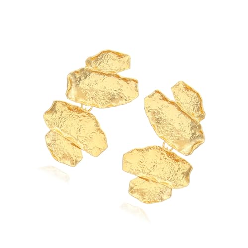 Mode Blattgoldohrringe Für Frauen Tragbare Legierungsparty Schmuck Elegante Geschenkideen Inspirierte Ohrhörerschmuck von Haiki