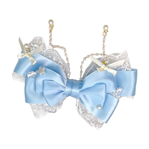 Modische Kinder-Haarschmuck mit Schleife und Perlen, Quasten-Designs, modisches Accessoire für Kinder ab 3 Jahren von Haiki