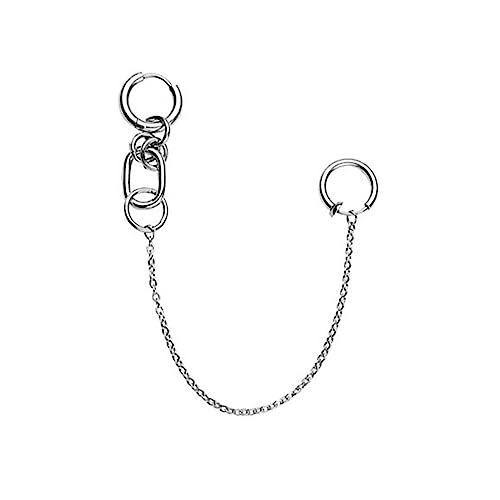 Nicht Piercing Cosplay Requisiten Anime Ohrringe Gefälschter Lippenring Mit Langkettigen Lippenclip Gefälschter Piercing Goth Ohr Pierc Schmuck von Haiki