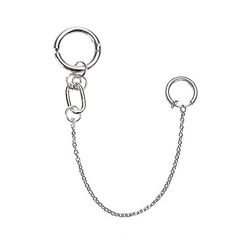 Nicht Piercing Cosplay Requisiten Anime Ohrringe Gefälschter Lippenring Mit Langkettigen Lippenclip Gefälschter Piercing Goth Ohr Pierc Schmuck von Haiki