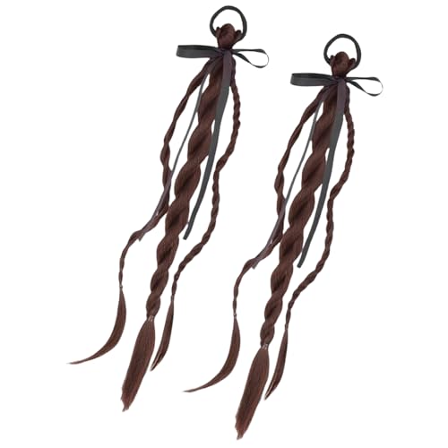 Pferdeschwanzgeflecht Haarverlängerung Für Frauen Mädchen Schnellfrisur Perücken Geflecht Haarband Mit Hitzebeständigen Synthetischen Fasern von Haiki