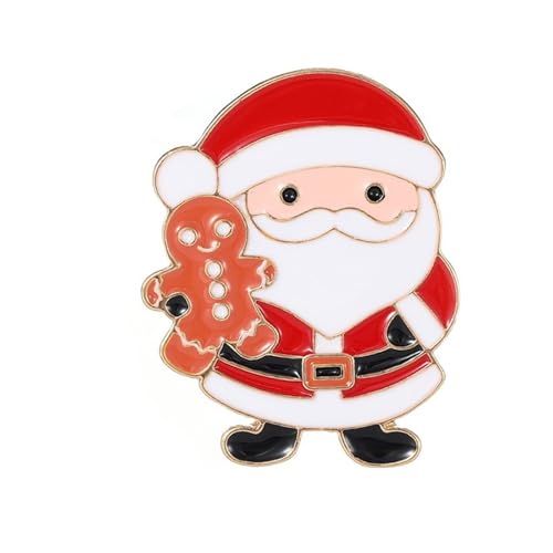 Schöne Weihnachtsfest Pin Robust Metal Brosche Für Party Outfits Accessoires Urlaubsgeschenke Oder Tägliche Kleidung Benutzerfreundlicher Urlaubsschmuck von Haiki