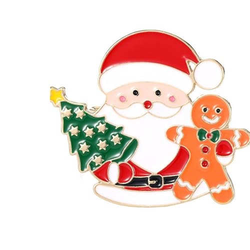 Schöne Weihnachtsfest Pin Robust Metal Brosche Für Party Outfits Accessoires Urlaubsgeschenke Oder Tägliche Kleidung Benutzerfreundlicher Urlaubsschmuck von Haiki
