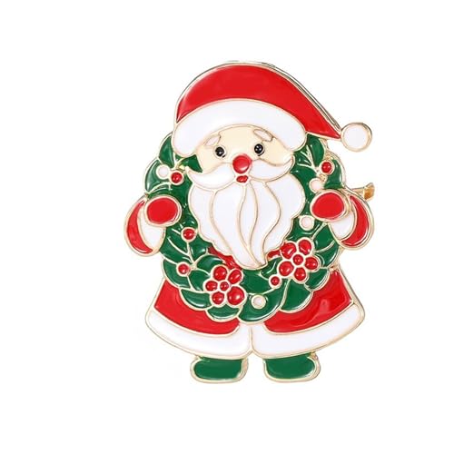 Schöne Weihnachtsfest Pin Robust Metal Brosche Für Party Outfits Accessoires Urlaubsgeschenke Oder Tägliche Kleidung Benutzerfreundlicher Urlaubsschmuck von Haiki