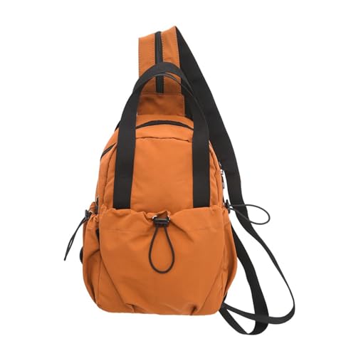Slings Bag Für Frauen Herren Crossbody Rucksack Schulter Handtasche Brust Tagesblack Mit Reißverschlussgurt Für Wandern Crossbody Rucksack Umhängetasche von Haiki
