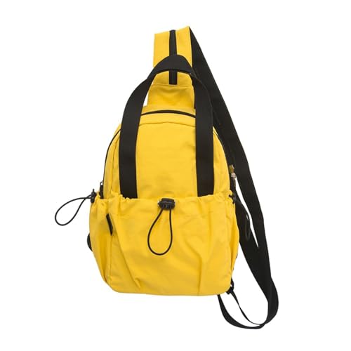 Slings Bag Für Frauen Herren Crossbody Rucksack Schulter Handtasche Brust Tagesblack Mit Reißverschlussgurt Für Wandern Crossbody Rucksack Umhängetasche von Haiki