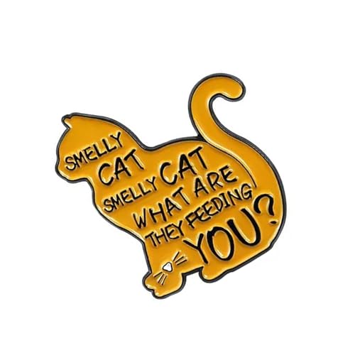 Vintage Styles Emaillierte Katzen Pin Handmade Brosche Für Jacken Taschen Modedekoration Handgemachte Katzen Pin von Haiki