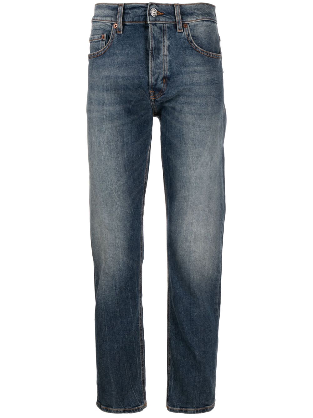 Haikure Gerade Jeans mit Stone-Wash-Effekt - Blau von Haikure