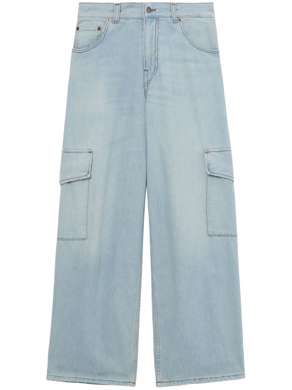 Haikure Jeans mit weitem Bein - Blau von Haikure