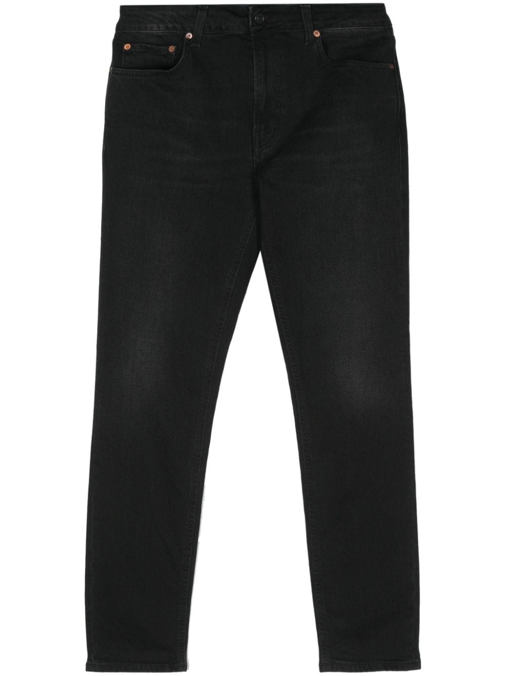 Haikure Tapered-Jeans mit Stone-Wash-Effekt - Schwarz von Haikure