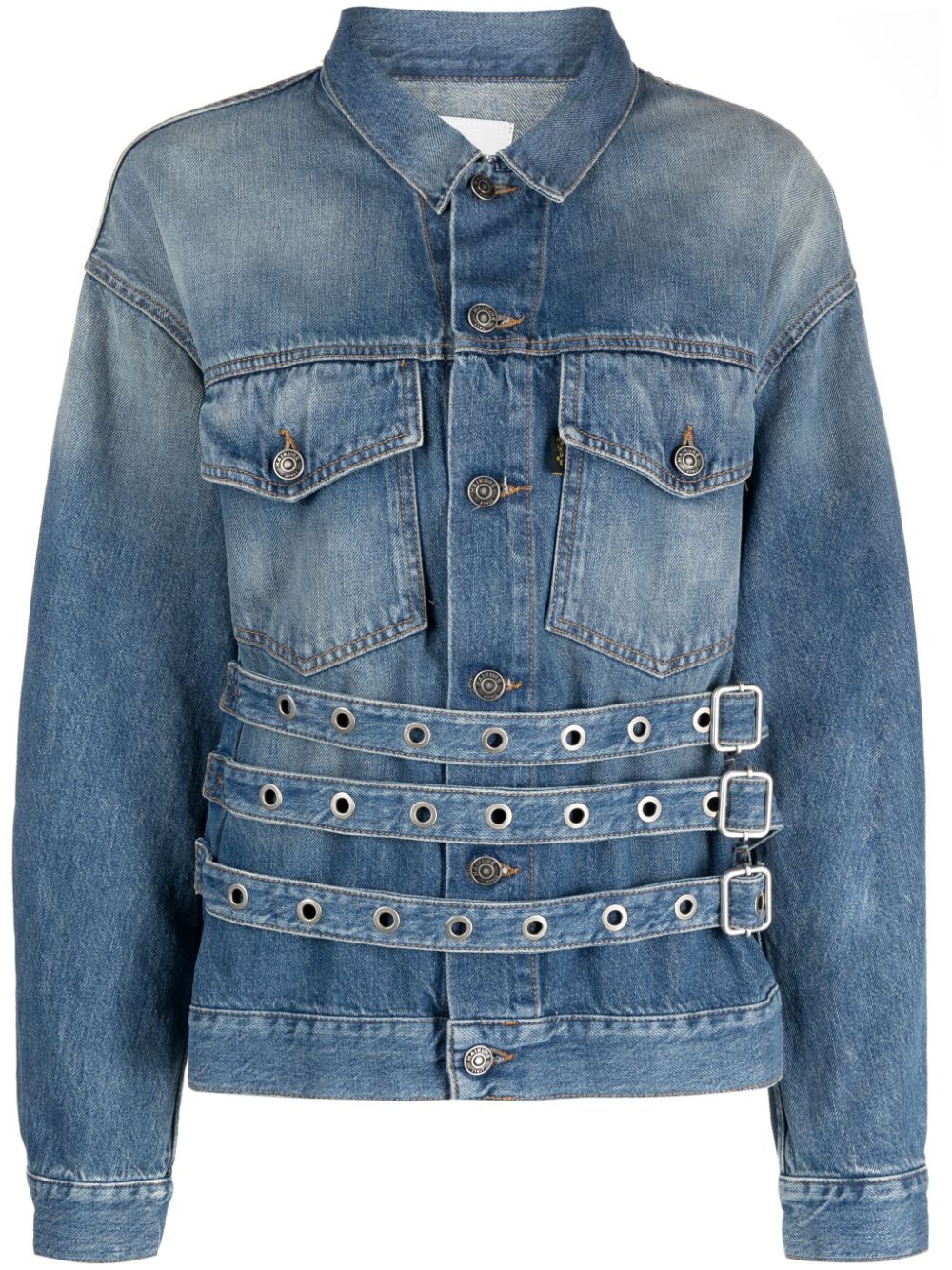 Haikure Jeansjacke mit Gürtel - Blau von Haikure