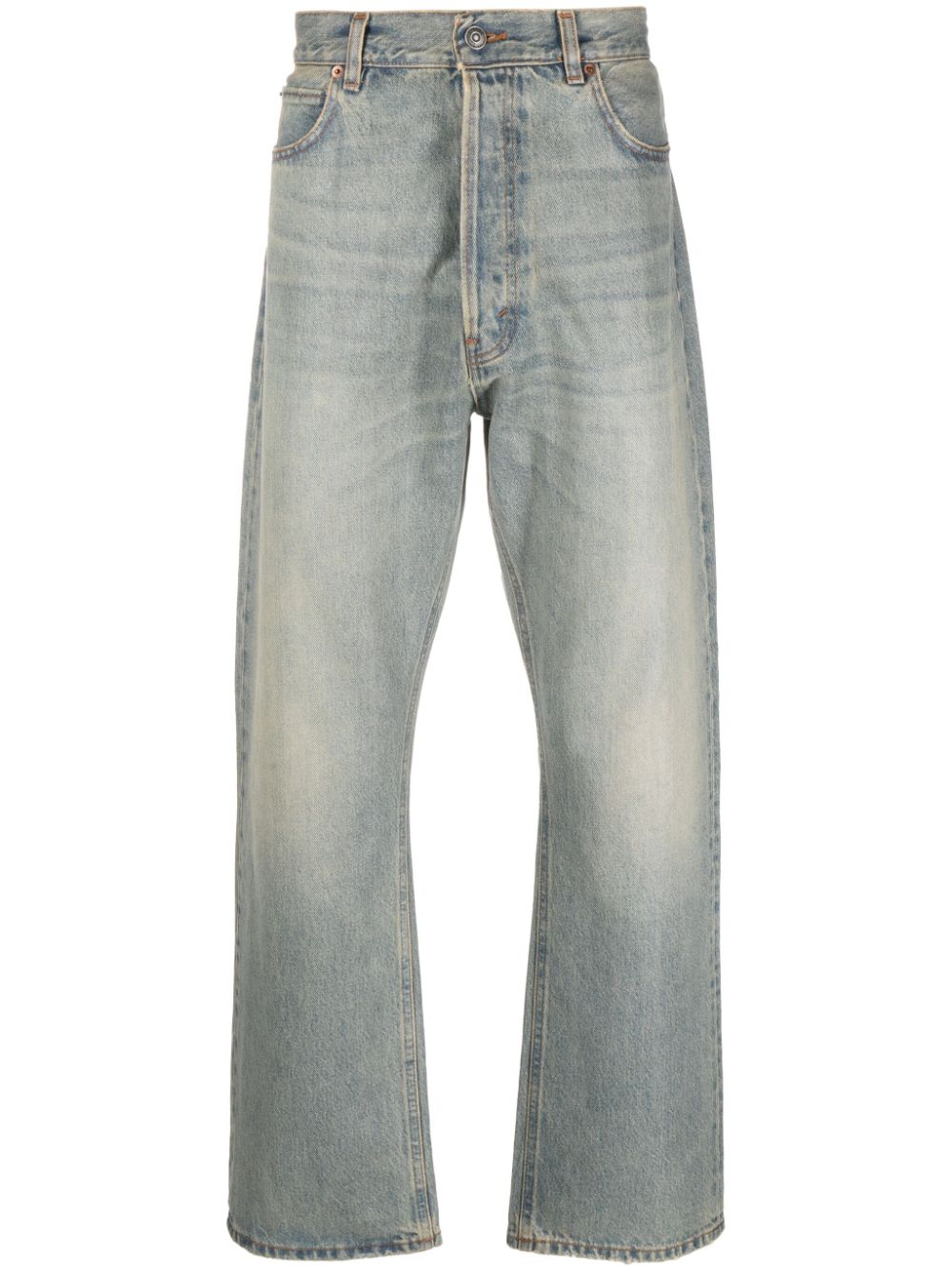 Haikure Halbhohe Straight-Leg-Jeans - Blau von Haikure