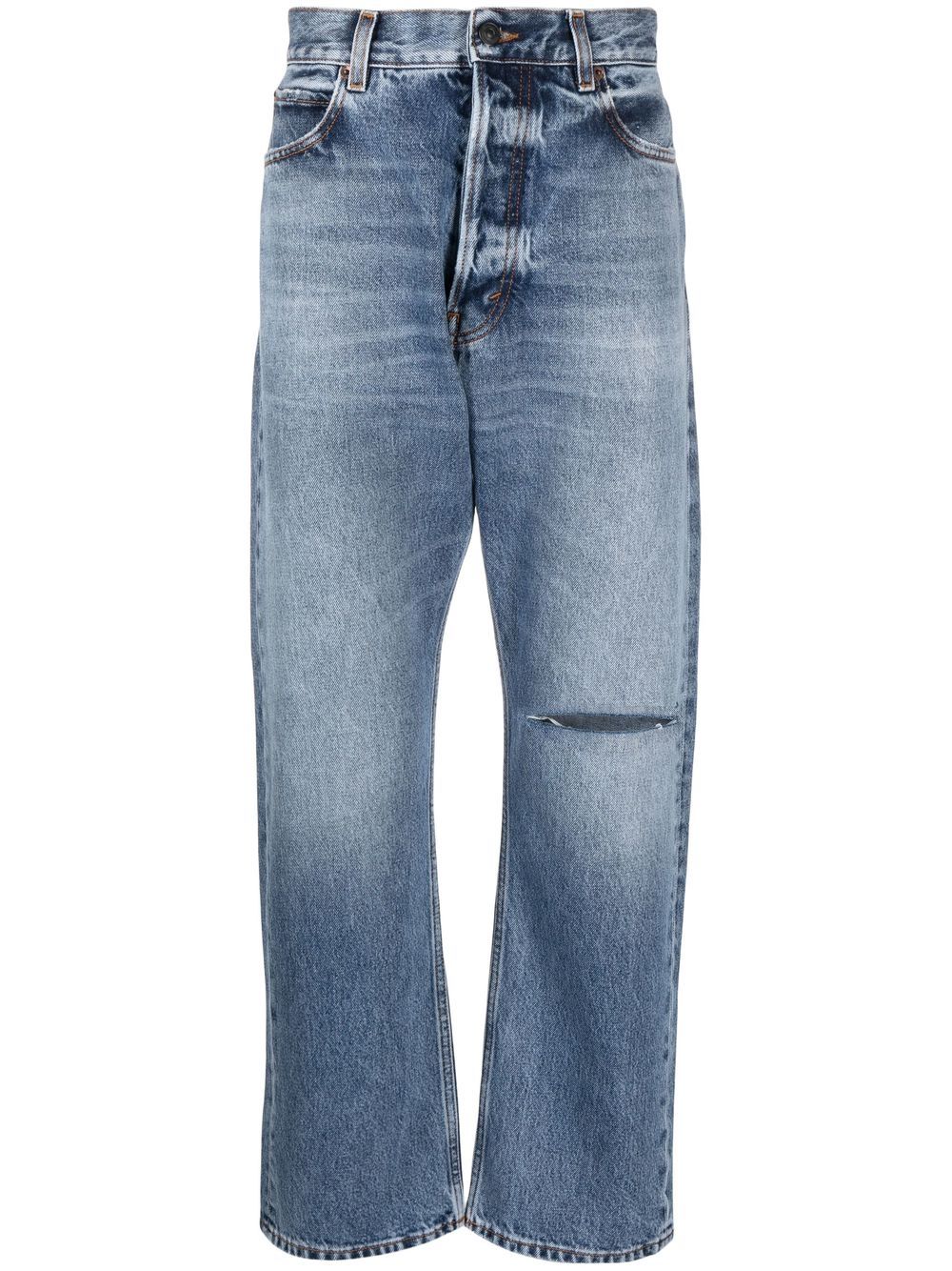 Haikure Gerade Jeans mit Stone-Wash-Effekt - Blau von Haikure