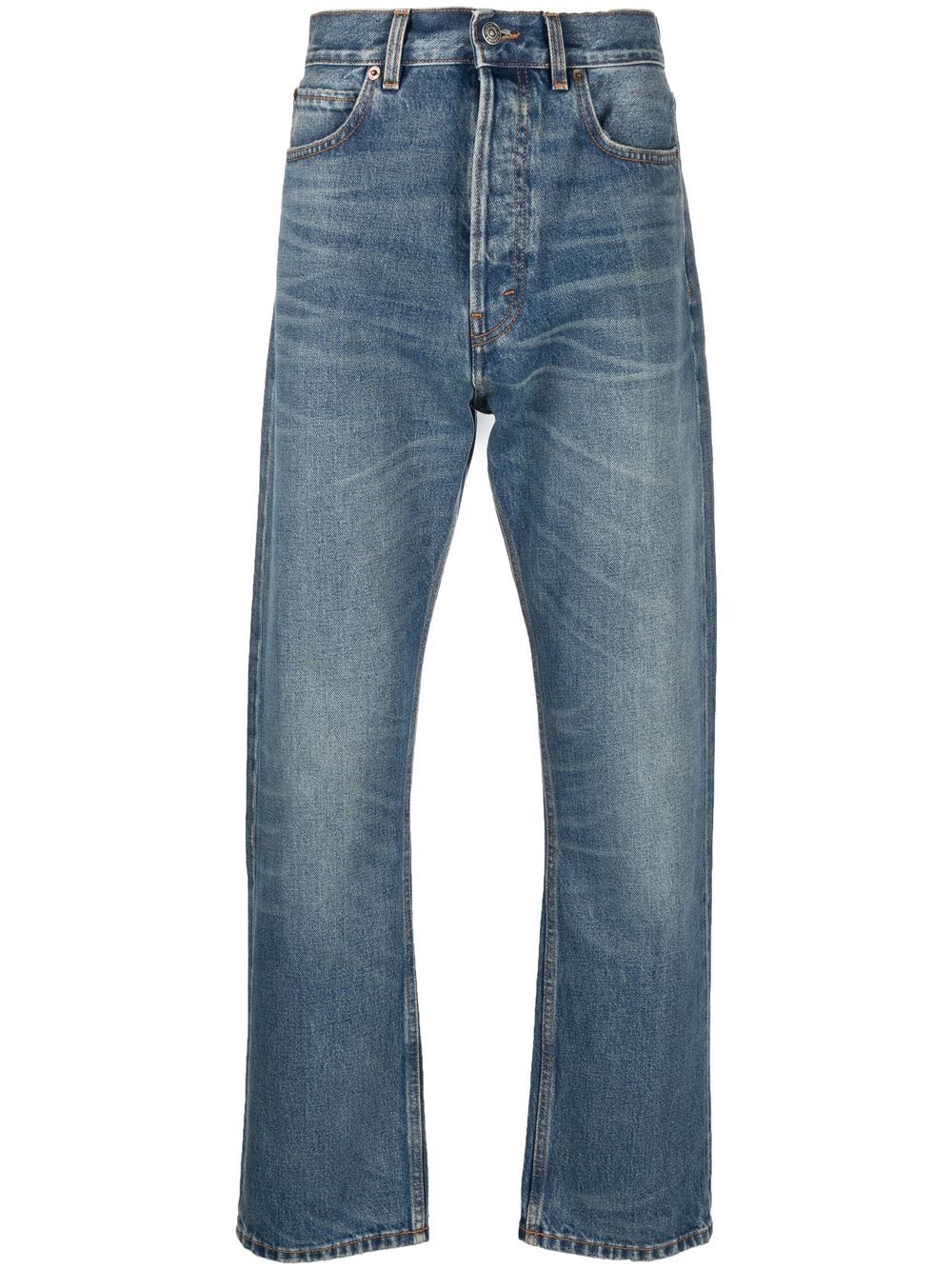 Haikure Ausgeblichene Straight-Leg-Jeans - Blau von Haikure