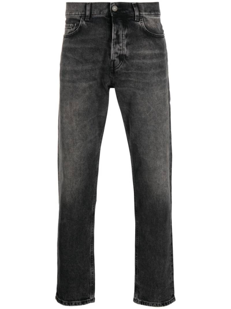 Haikure Ausgeblichene Straight-Leg-Jeans - Schwarz von Haikure