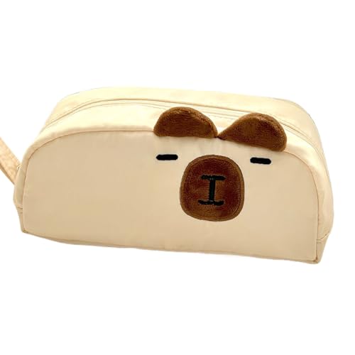 Hailerio Federmäppchen | Capybara Schreibwaren Federtasche | Tragbare Utensilientasche Für Schüler Jugendliche Kinder Kunst Kosmetik Makeup von Hailerio