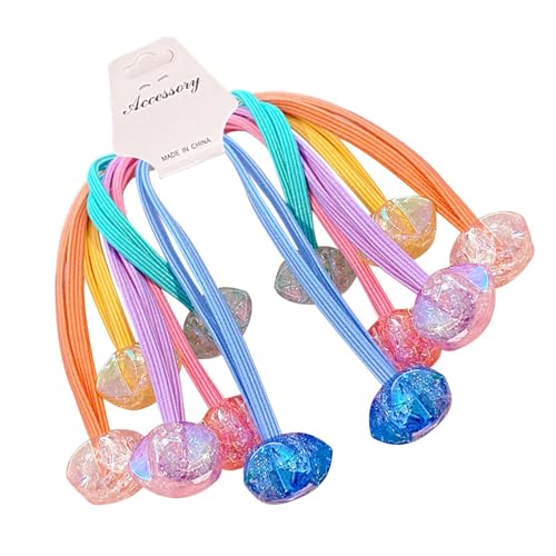 Hailerio Kugelblasen-Pferdeschwanzhalter, Doppelkugel-Haarbänder - Kleinkind-Haargummis für Mädchen | Elastische Haarseile, elastisches Haargummi-Armband, bunte Accessoires für Kinder, Frauen, Mädchen von Hailerio