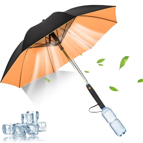 Hailerio UV-Blockierender Regenschirm Mit Ventilator Und Nebel - 3-in-1 Sonnenschirm Mit Kühlung Und UV-Schutz - Beschlagener Schirm Zum Golfen Hailerio UV-Blockierender Regenschirm Mit Ventilator Und Nebel - 3-in-1 Sonnenschirm Mit Kühlung Und UV-Schutz - Beschlagener Schirm Zum Golfen von Hailerio