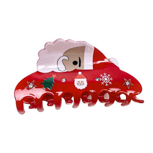 Hailerio Weihnachts-Haarspange, Weihnachts-Krallenklammer | Wunderschöne weihnachtliche Haarklammer zum Stylen,Damen-Haarspange, modisches Weihnachts-Accessoire für Frauen und Mädchen von Hailerio