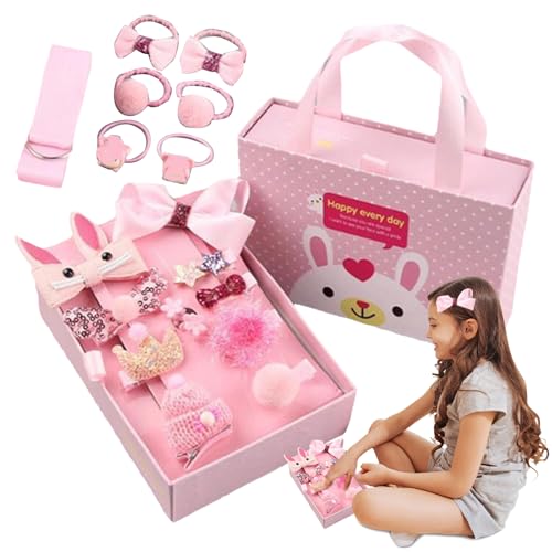 Kinder-Haarschmuck für Mädchen – Glitzer-Haarschmuck für Mädchen – Set mit 18 stilvollen Haarnadeln, sortiertes Set für Party, Schule, Ballett von Hailerio