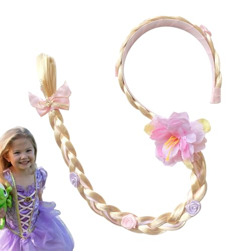 Kinderperücken Mädchen | Prinzessinnen Verkleidung Perücken - Hautfreundliche Bunte Haarteile Für Styling Kinder Spielzeug Mädchen Cosplay Rollenspiel Kostüme von Hailerio