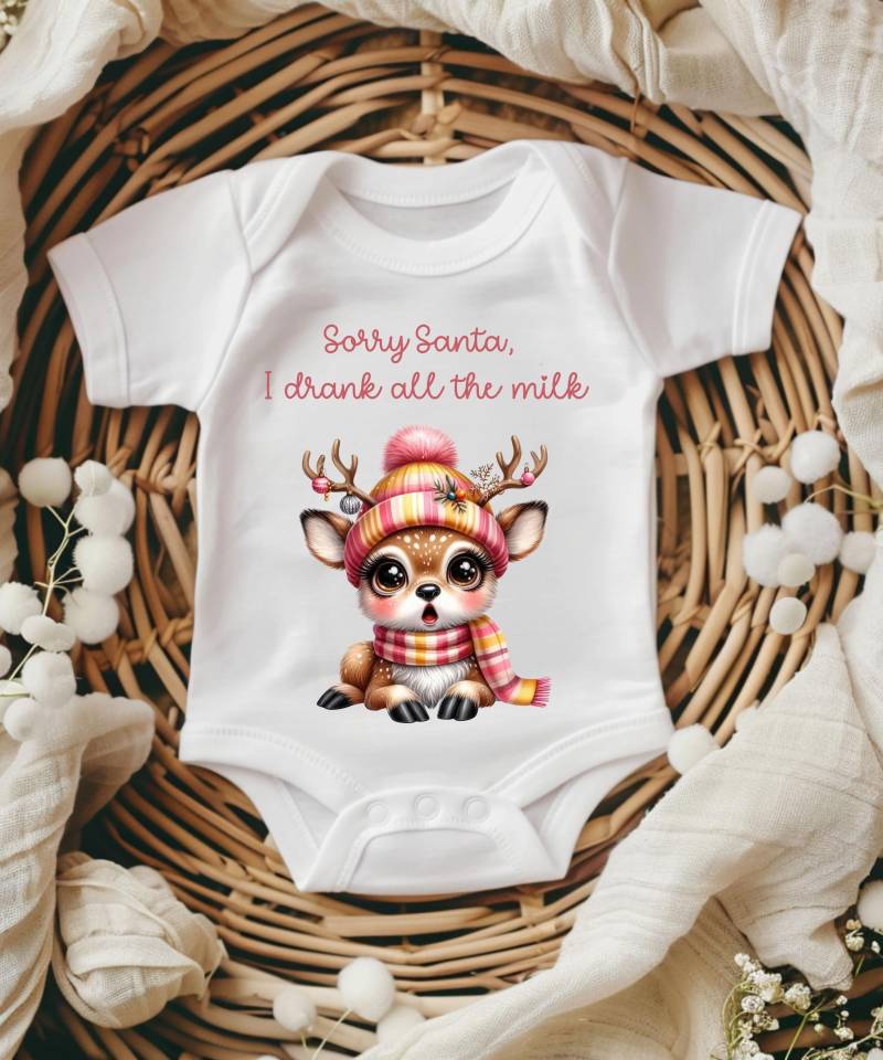 First Christmas Body - Tut Mir Leid, Santa Babybody, Weihnachtsoutfit, Mein Erstes Weihnachten, Ich Trank Die Ganze Milch Baby von HaileyHeartDesign