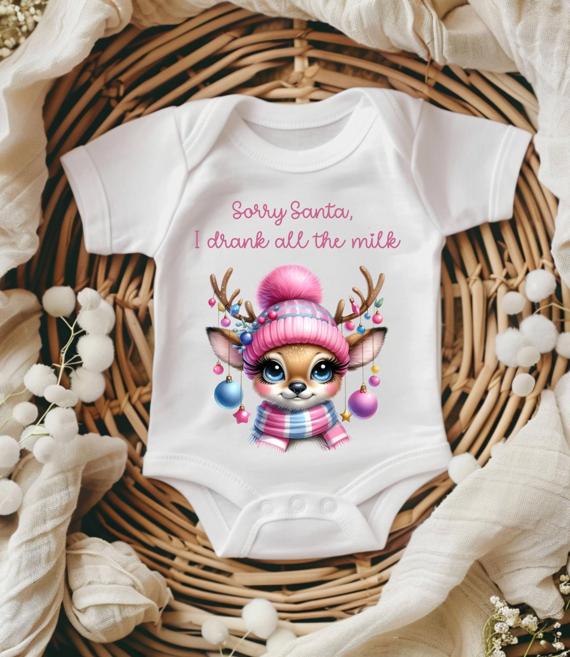 First Christmas Body - Tut Mir Leid, Santa Babybody, Weihnachtsoutfit, Mein Erstes Weihnachten, Ich Trank Die Ganze Milch Baby von HaileyHeartDesign
