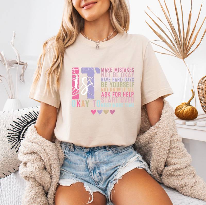 Mentale Gesundheit Shirt, Retro Es Ist in Ordnung, Fehler Zu Machen von HaileyHeartDesign