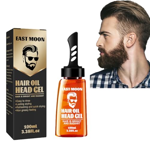 Haarstyling Gel für Männer, Haargel Mit Kamm, Starker Halt Haarwachs, Langanhaltendes, Modelliert & fixiert, 2-in-1 Hair Wax Gel with Comb für Deinen Perfekten Look 100ML (1PC) von Hailmkont