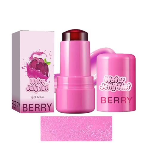 Milk Makeup Cooling Water Jelly Tint, Sheer Lip & Cheek Stain, Lip + Cheek, Milk Makeup Jelly Tint Blush, Long Lasting Jelly Texture Moisturising, High Shine Non-Stick Gloss Lip Makeup (berry) von Hailmkont