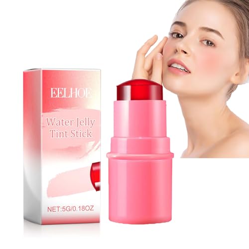 Milk Makeup Jelly Tint Blush,Milk Makeup Water Jelly Tint,Sheer Lip&Cheek Stain,Makeup Jelly Tint Blush,Long Lasting Jelly Texture Moisturising | High Shine Non-Stick Gloss Lip Makeup (red, 5g) von Hailmkont