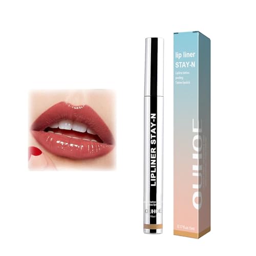 Removable Lip Liner Pencil,2024 Waterproof Removable Lip Liner, Plump Lip Lines Lip Liner,Long-Lasting Peel Off Lip Liner,That Lip Colour Makeup Does Not Lose,Flüssiger Lip LinerZum Abziehen (1PC) von Hailmkont