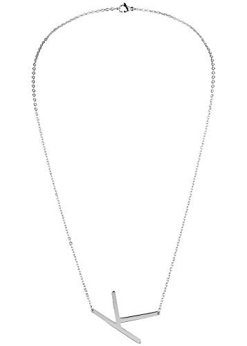 Hailys Damen Fashion Halskette mit Buchstaben Anhänger K Silber von Hailys