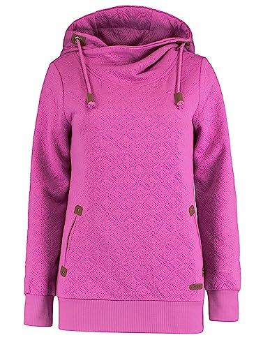 Hailys Damen Hoodie Ja44nette strukturiertes Sweatshirt mit Kapuze NK-1702063-11 Summer Pink L von Hailys