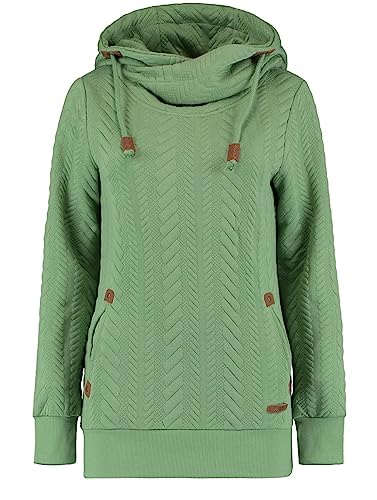 Hailys Damen Hoodie Ja44nette strukturiertes Sweatshirt mit Kapuze NK-1702063-15 Fern Green L von Hailys