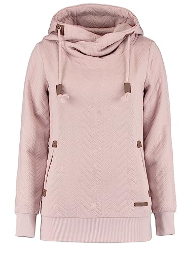 Hailys Damen Hoodie Ja44nette strukturiertes Sweatshirt mit Kapuze NK-1702063-15 Rose L von Hailys