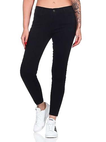 Hailys Damen Jeans El44sa Skinny Stretchhose mit schmalem Bein VF-PO2209036 Black L von Hailys