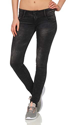 Hailys Camila Frauen Jeans schwarz L 70% Baumwolle, 28% Polyester, 2% Elasthan Basics, Streetwear von Hailys